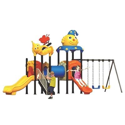 MYTS Outdoor Circus Top all in 1 playcentre for kids with crawl loop ,swings and slide